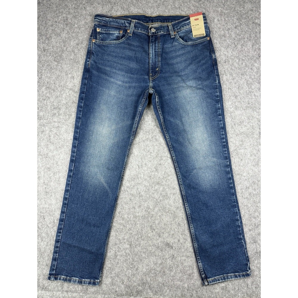 Levis 511 Jeans NWT Mens 36x30 Blue Slim Fit Medium Wash Stretch Denim